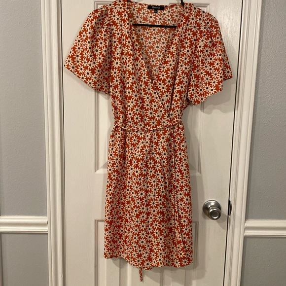 Madewell Packed Picnic Wrap Dress-L - Picture 2 of 13